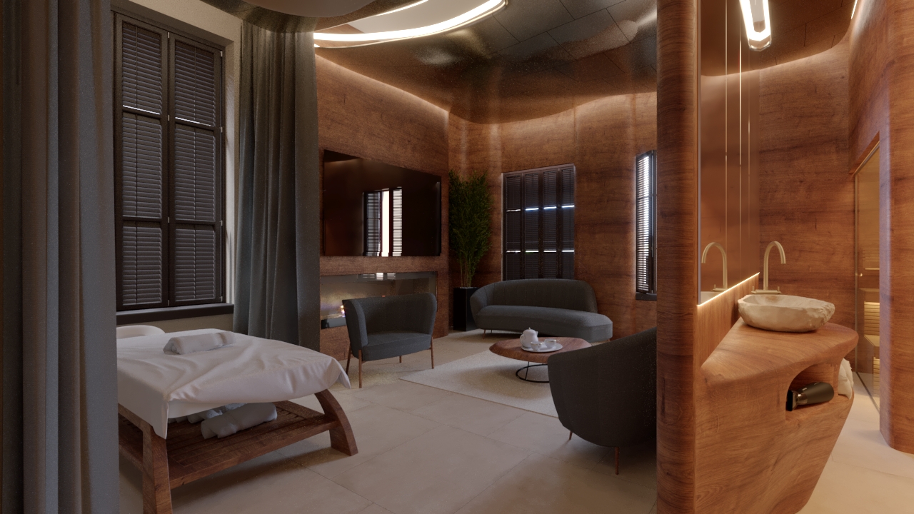 Здание SPA в парк-отеле «Марфино»